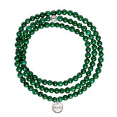 Malachite Amuleto Wrap Bracelet - Small bead